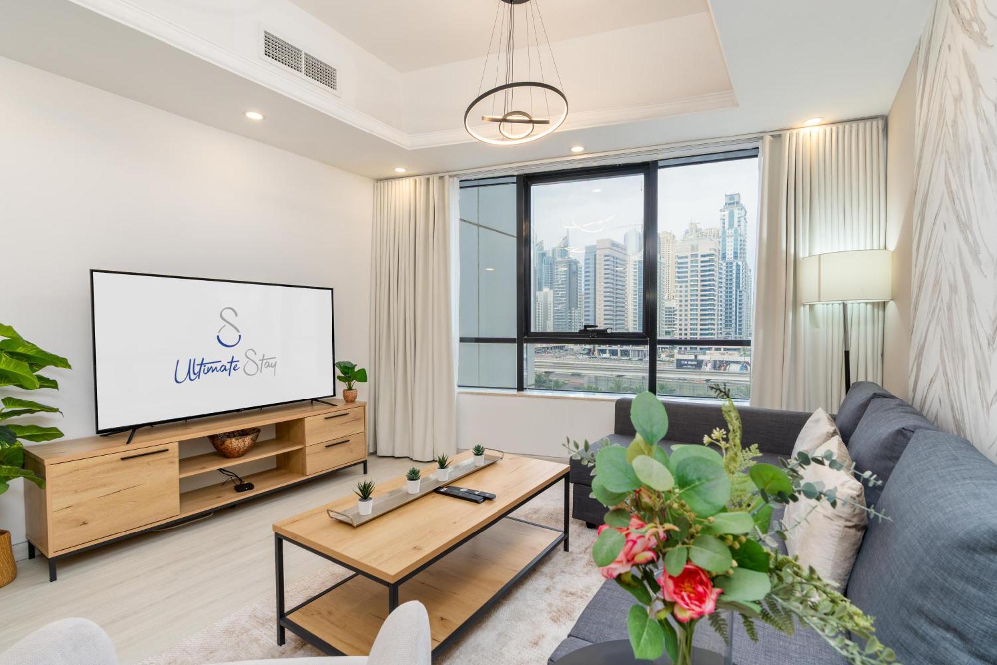 Modern 1Br Apartment In Jlt Next To Metro With City Views Dubai Bagian luar foto