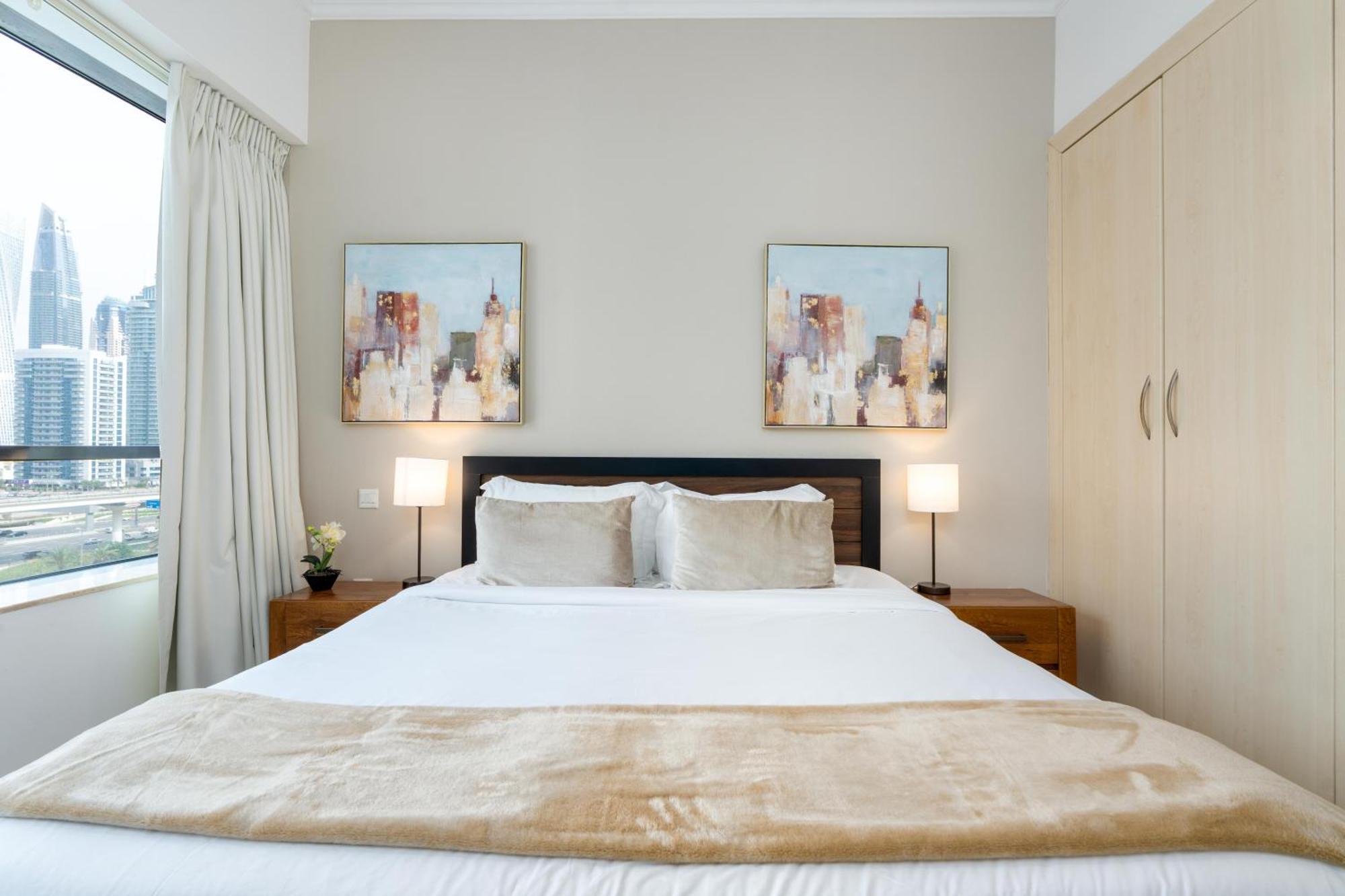 Modern 1Br Apartment In Jlt Next To Metro With City Views Dubai Bagian luar foto